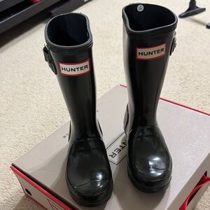 Hunter Glossy Black Boots